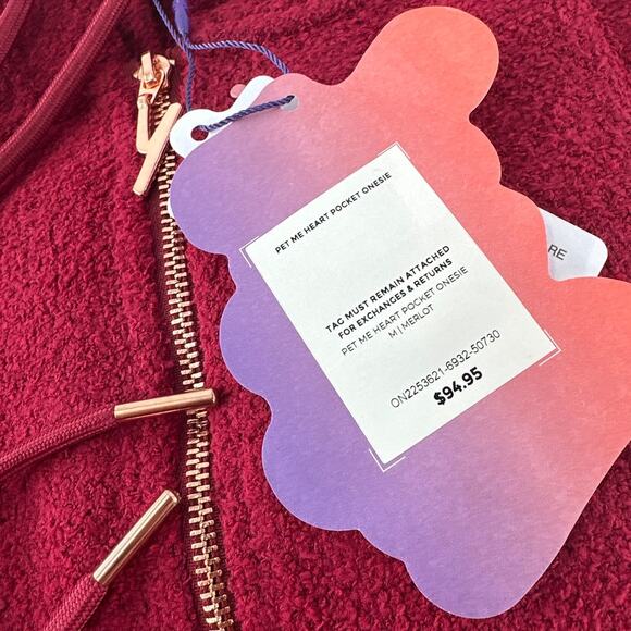 Yitty Pet Me Heart Pocket Onesie Size M - Picture 10 of 13